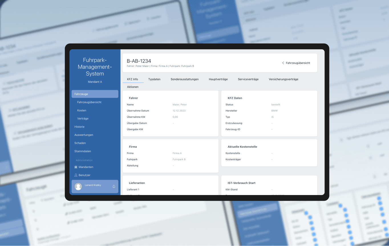 Furhpark-Management-System auf iPad