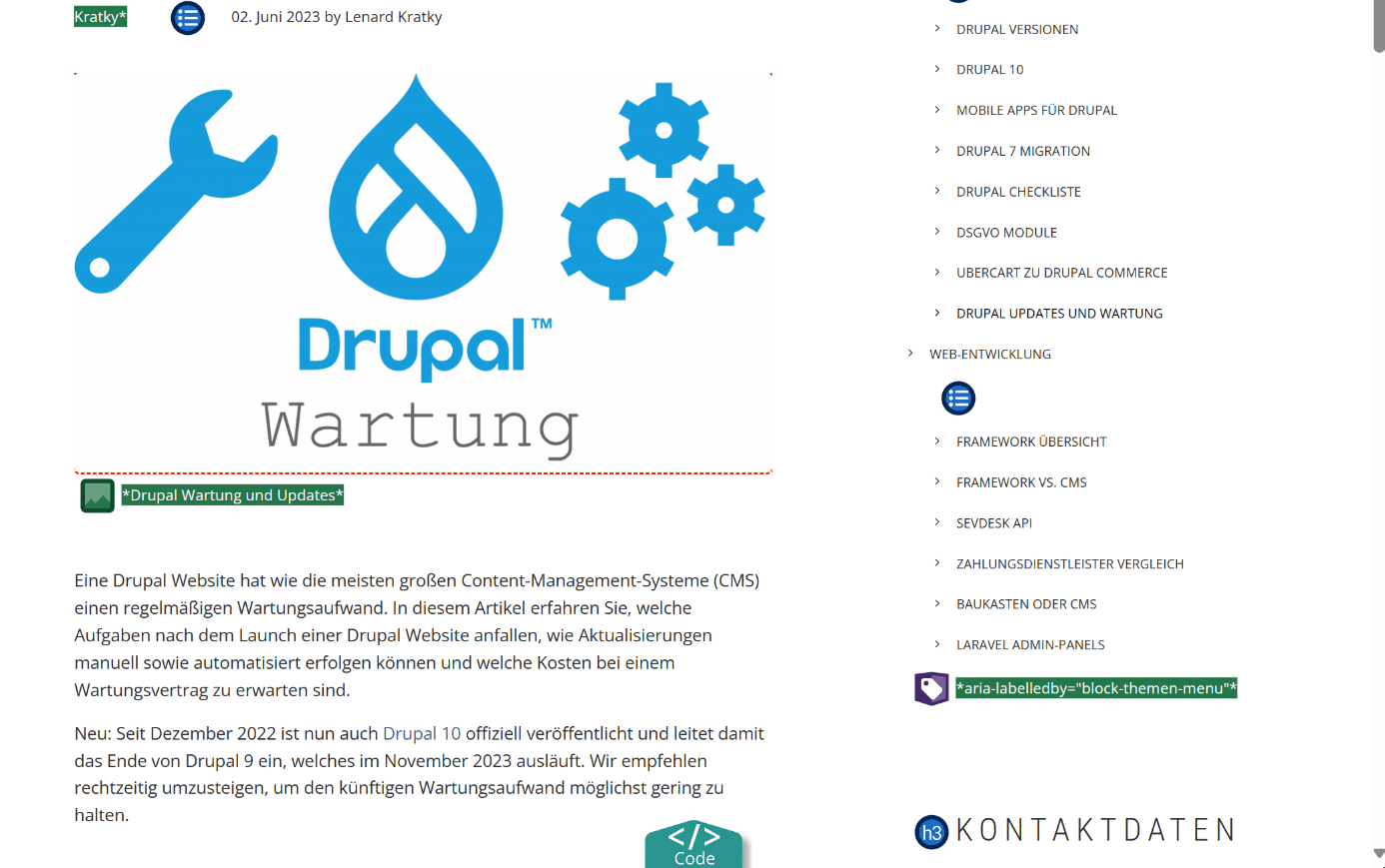 Das Bild zeigt den Alternativtext eines Bildes, wie er durch die Browser-Erweiterung WAVE zu sehen ist.