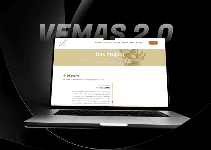 Vemas auf Laptop