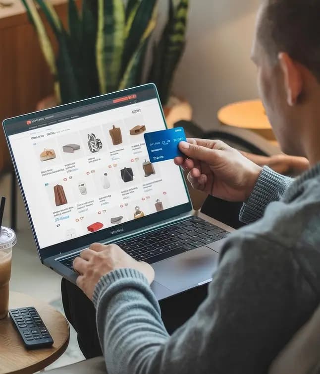 E-Commerce einkaufen mit Kreditkarte